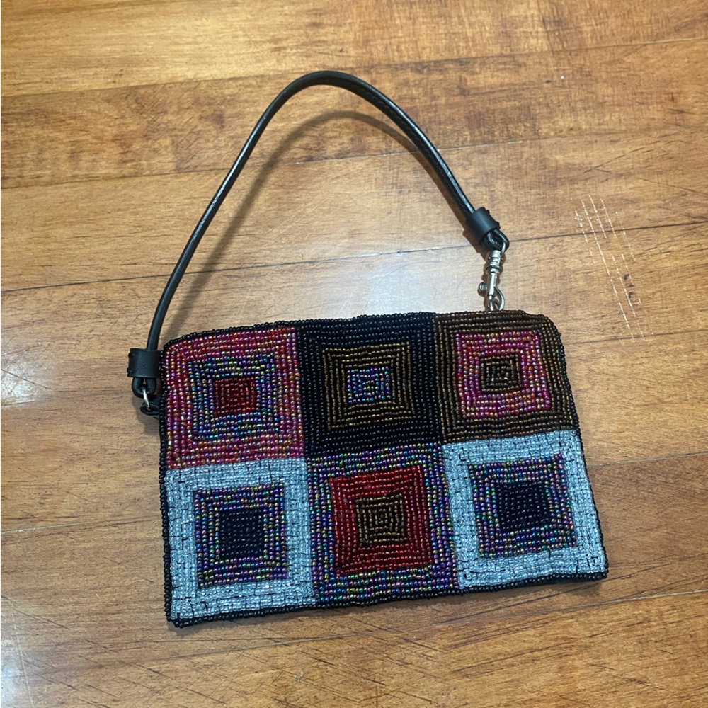 Beaded Vintage Wristlet